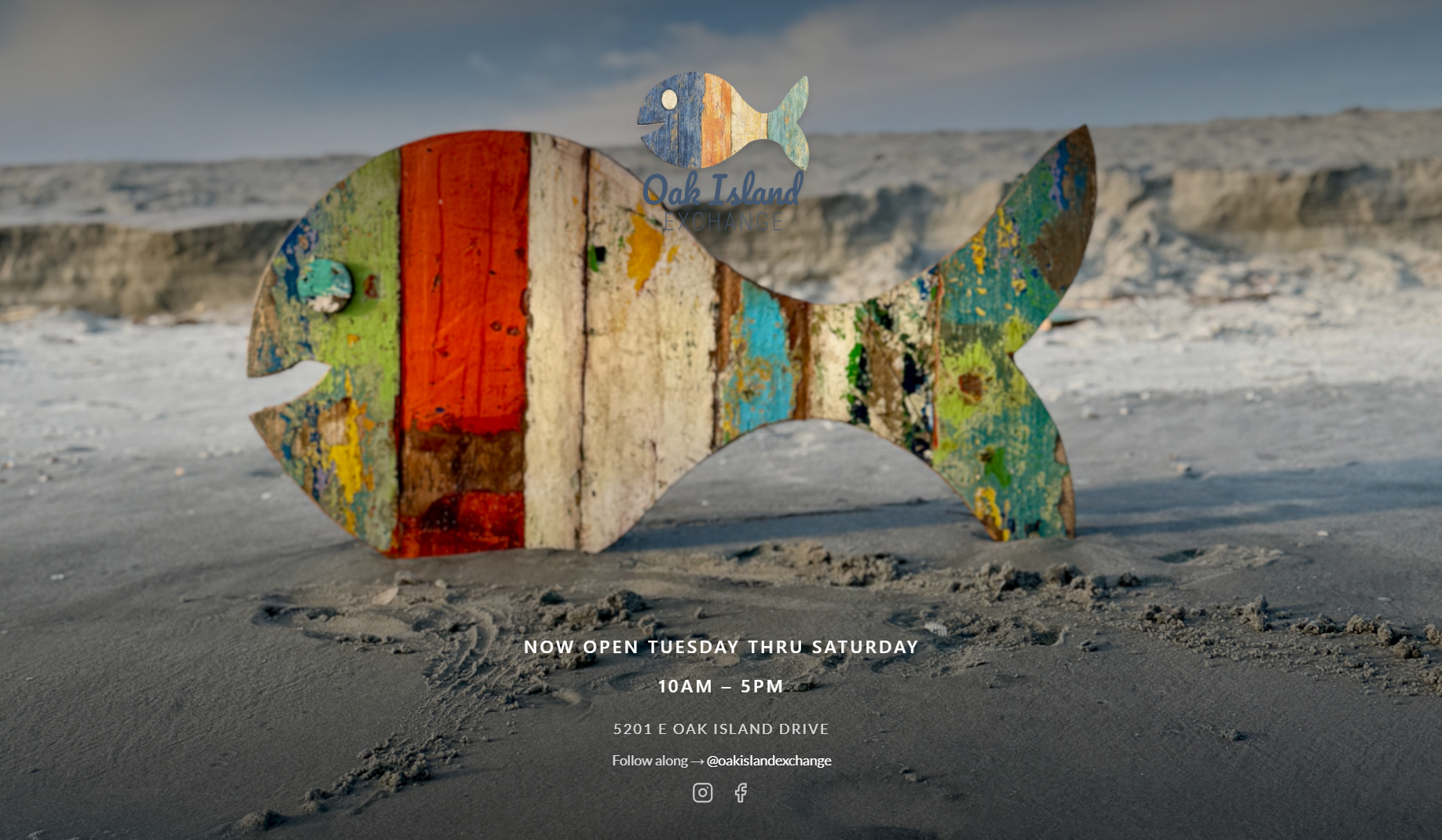 Oak Island Exchange storefront website